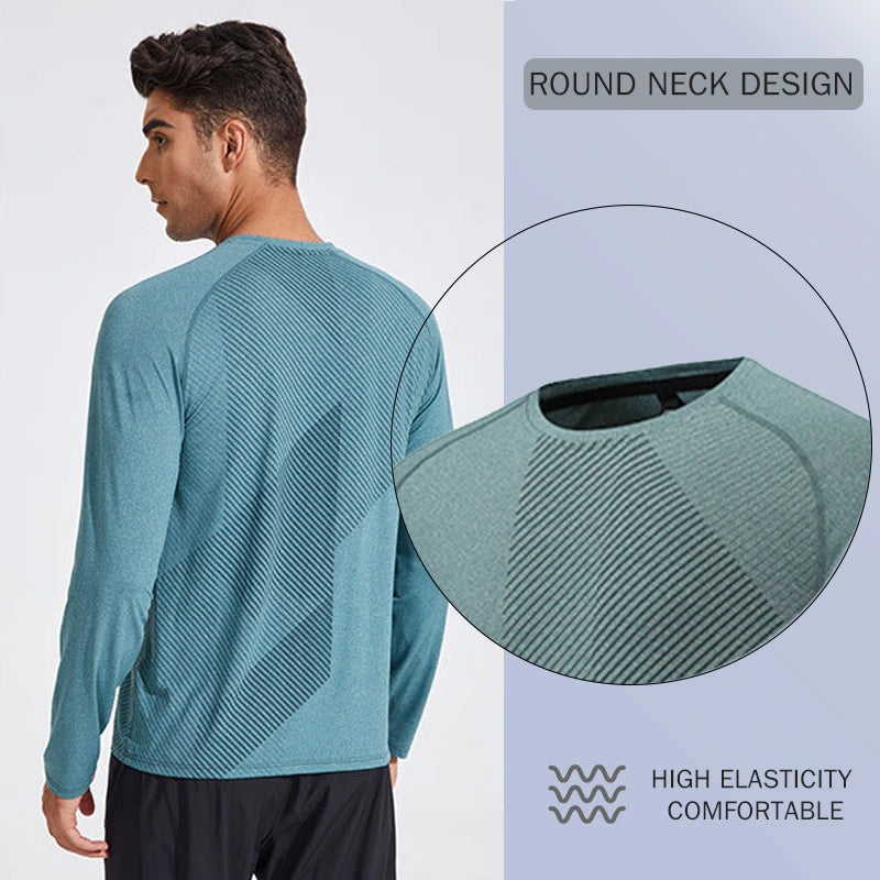 Long-Sleeved Quick-Drying Fashion Printed Sports Shirt