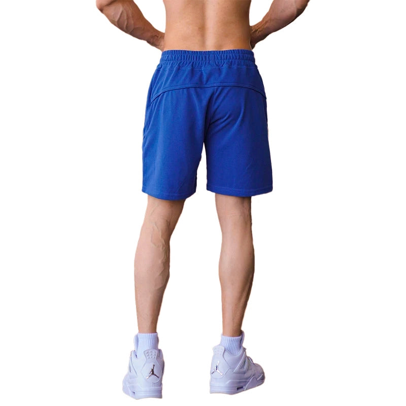Breathable Moisture-Absorbing Spliced Quarter Shorts