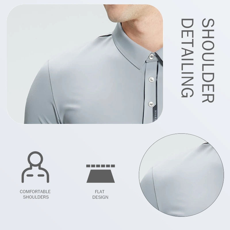 Breathable Ice-Silk Golf Polo Quick-Drying Shirt