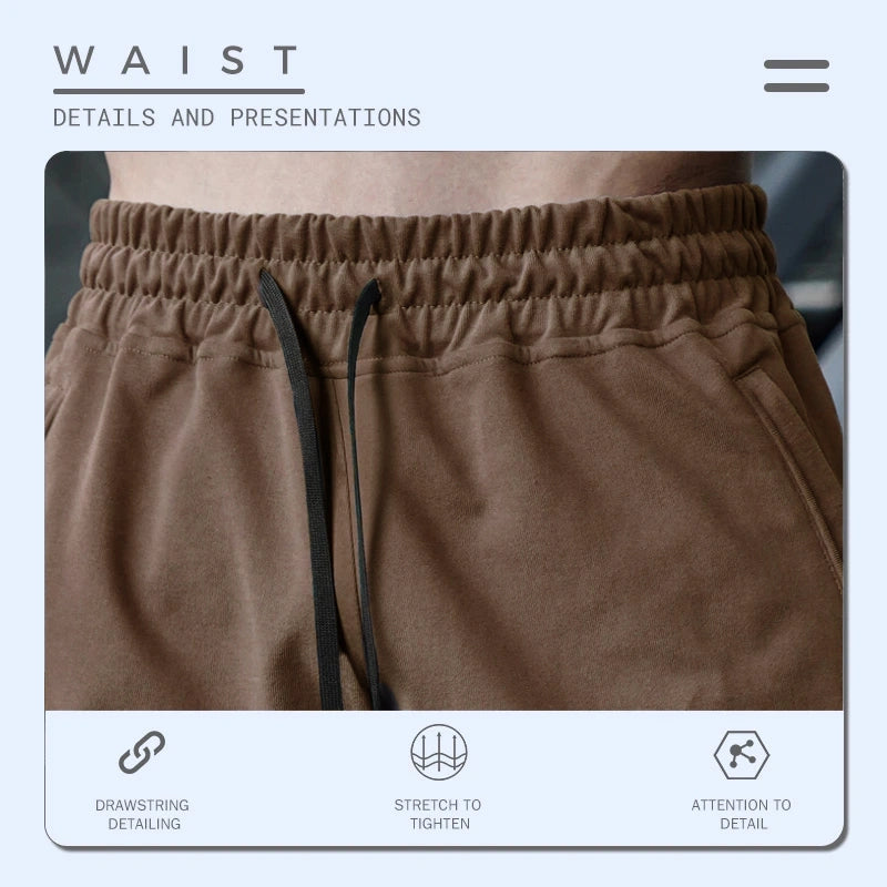 Breathable Moisture-Absorbing Spliced Quarter Shorts