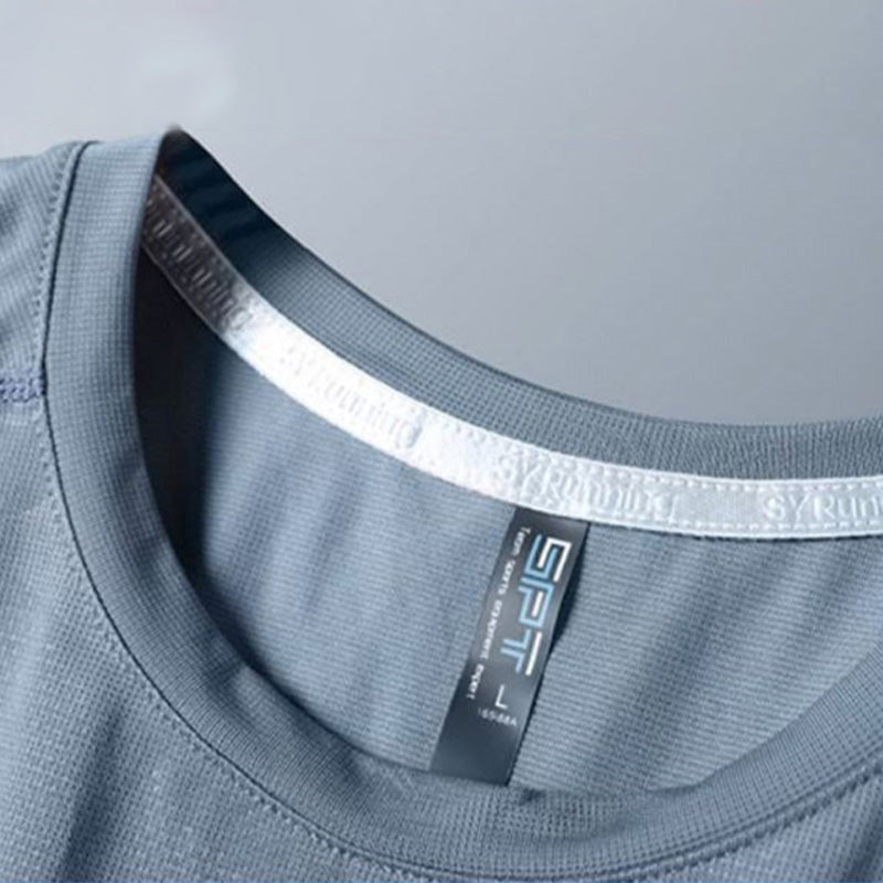 Ice Silk Quick-Dry Reflective Thin Breathable T-Shirt