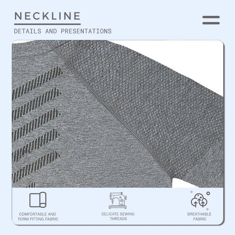 Seamless Shark Pattern Elastic Breathable Short-Sleeved T-Shirt