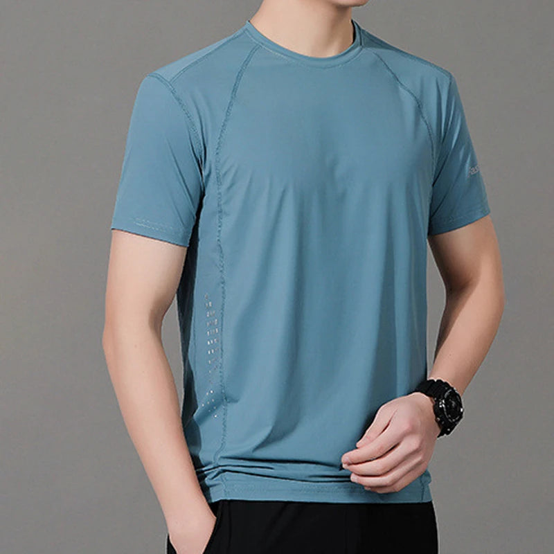 Breathable Quick-Drying Crew-Neck Short-Sleeve T-Shirt
