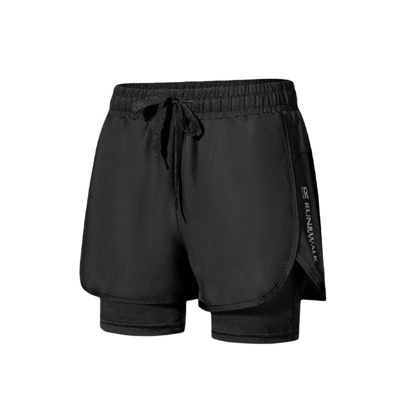 Quick-Drying High-Elastic Breathable Fake-Two Sports Shorts A