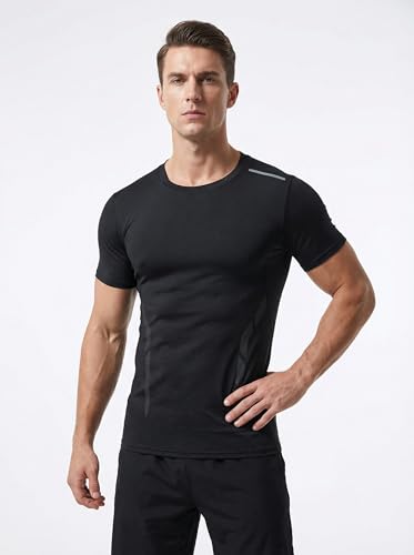 Men's Compression Shirt Short Sleeve Crew Neck... - Wholesale MOQ 20 pcs