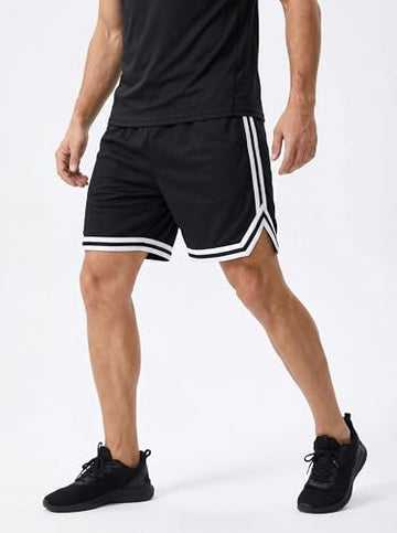 Men's 2 in 1 Athletic Running Shorts with Compression... - Wholesale MOQ 20 pcs