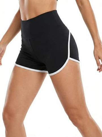 Women's High Waist Yoga Workout Shorts Stretchy Gym... - Wholesale MOQ 20 pcs