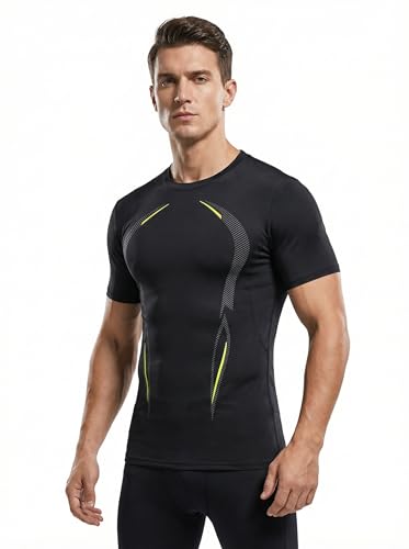 Men's Compression Shirt Short Sleeve Crew Neck... - Wholesale MOQ 20 pcs