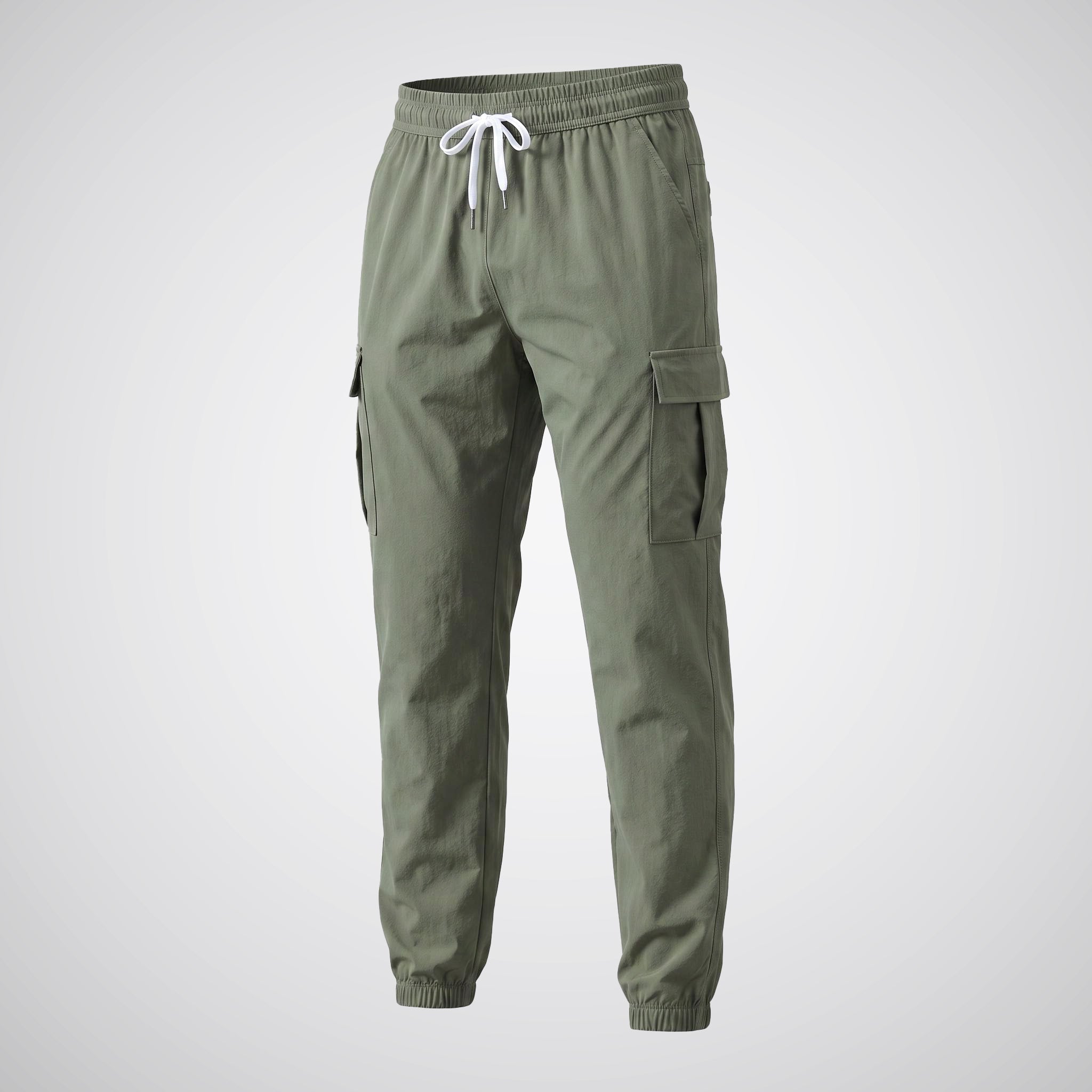 Alpinario Men's Tactical Cargo Joggers - Quick-Dry Breathable Athletic Pants