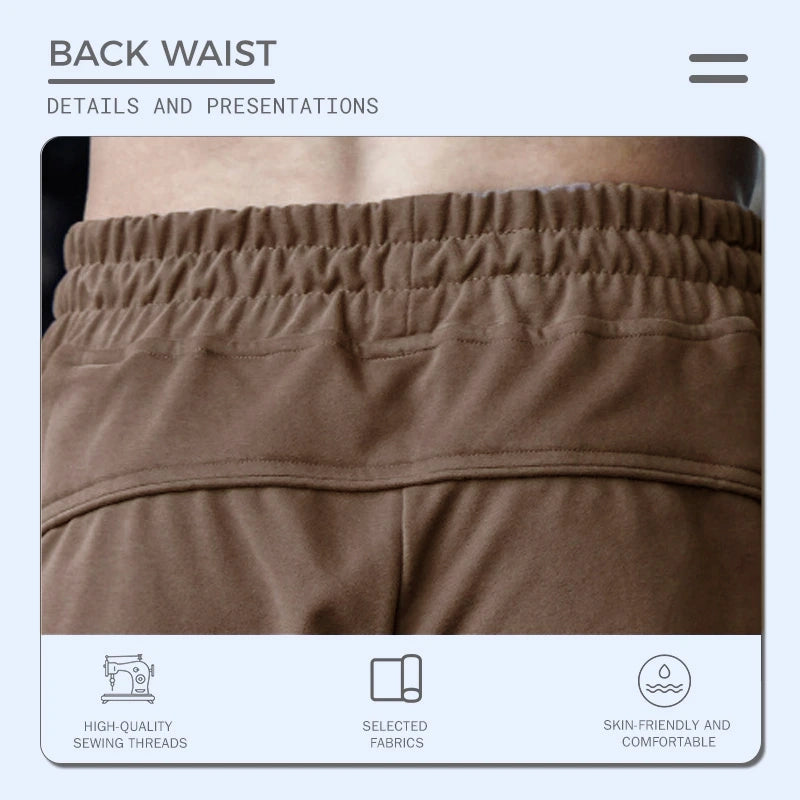 Breathable Moisture-Absorbing Spliced Quarter Shorts