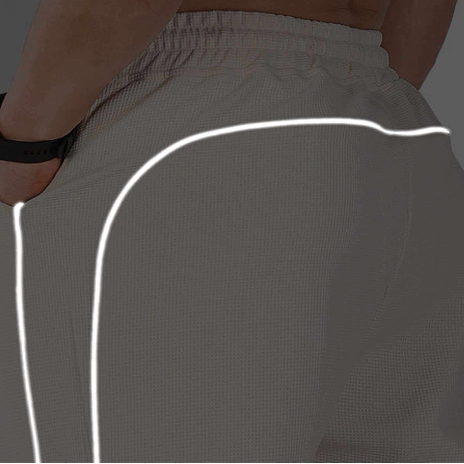 Outdoor Reflective Cuffed Loose Trousers