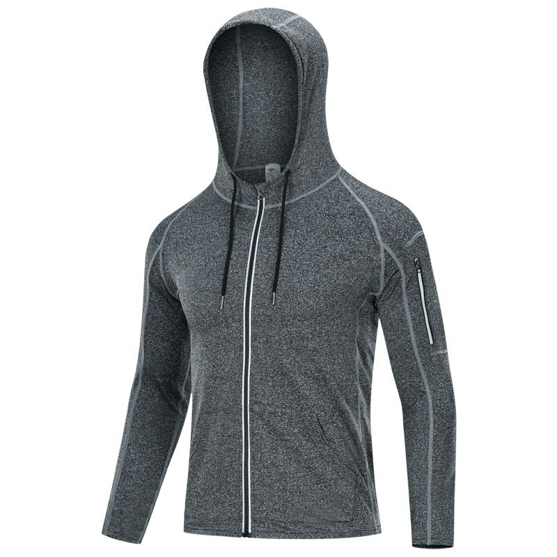 Quick-Dry Breathable Elastic Hooded Reflective Jacket