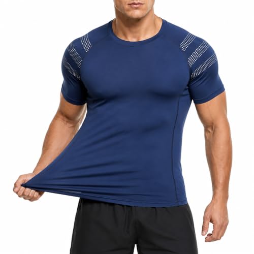Men's Compression Shirt Short Sleeve Crew Neck... - Wholesale MOQ 20 pcs