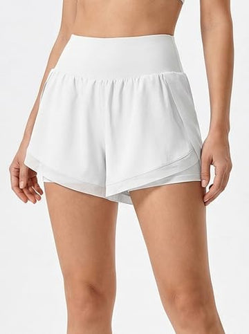 Women's Quick Dry Breathable 2 in 1 Workout Shorts... - Wholesale MOQ 20 pcs