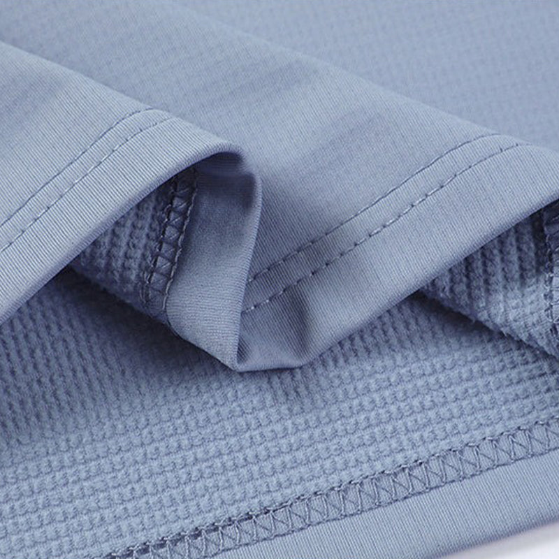 Half-Zip Fleece-Lined Stand-Collar Long-Sleeve