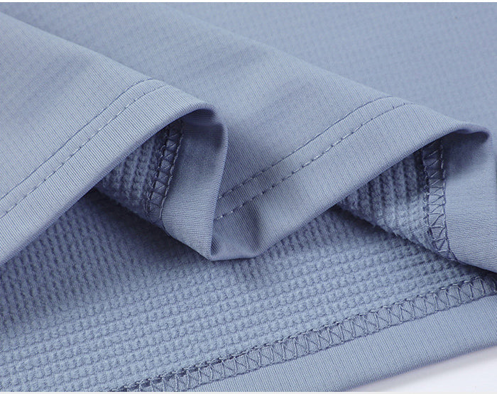 Half-Zip Fleece-Lined Stand-Collar Long-Sleeve