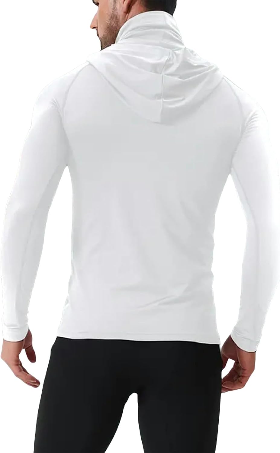 Sun Shirts for Men Lightweight UPF 50+ Long Sleeve Fishing Shirt with Mask Dry Fit Performance UV Neck Gaiter Hoodies