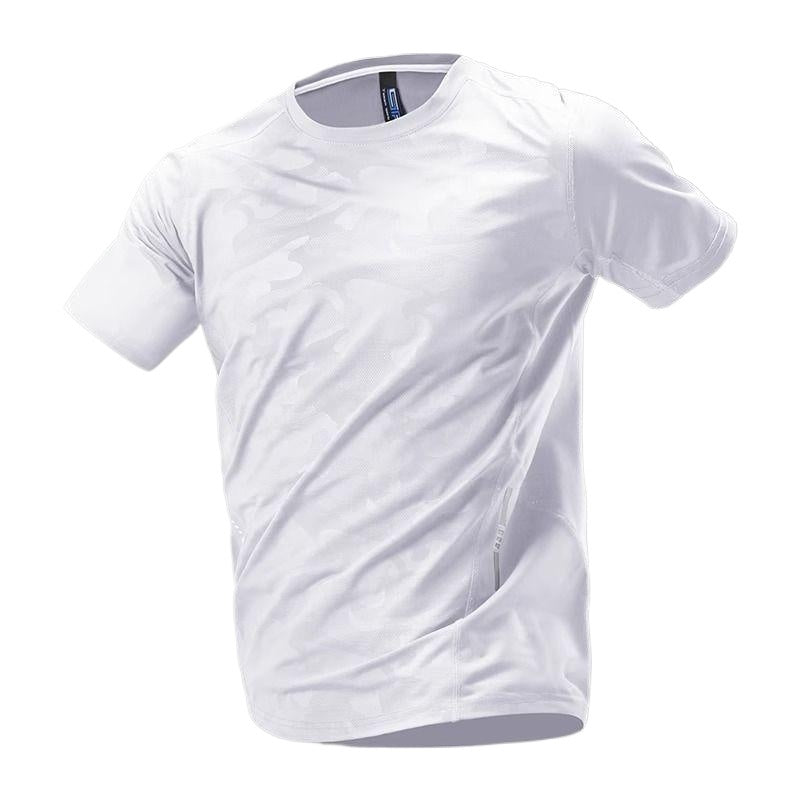 Ice Silk Reflective Breathable Summer Thin T-Shirt