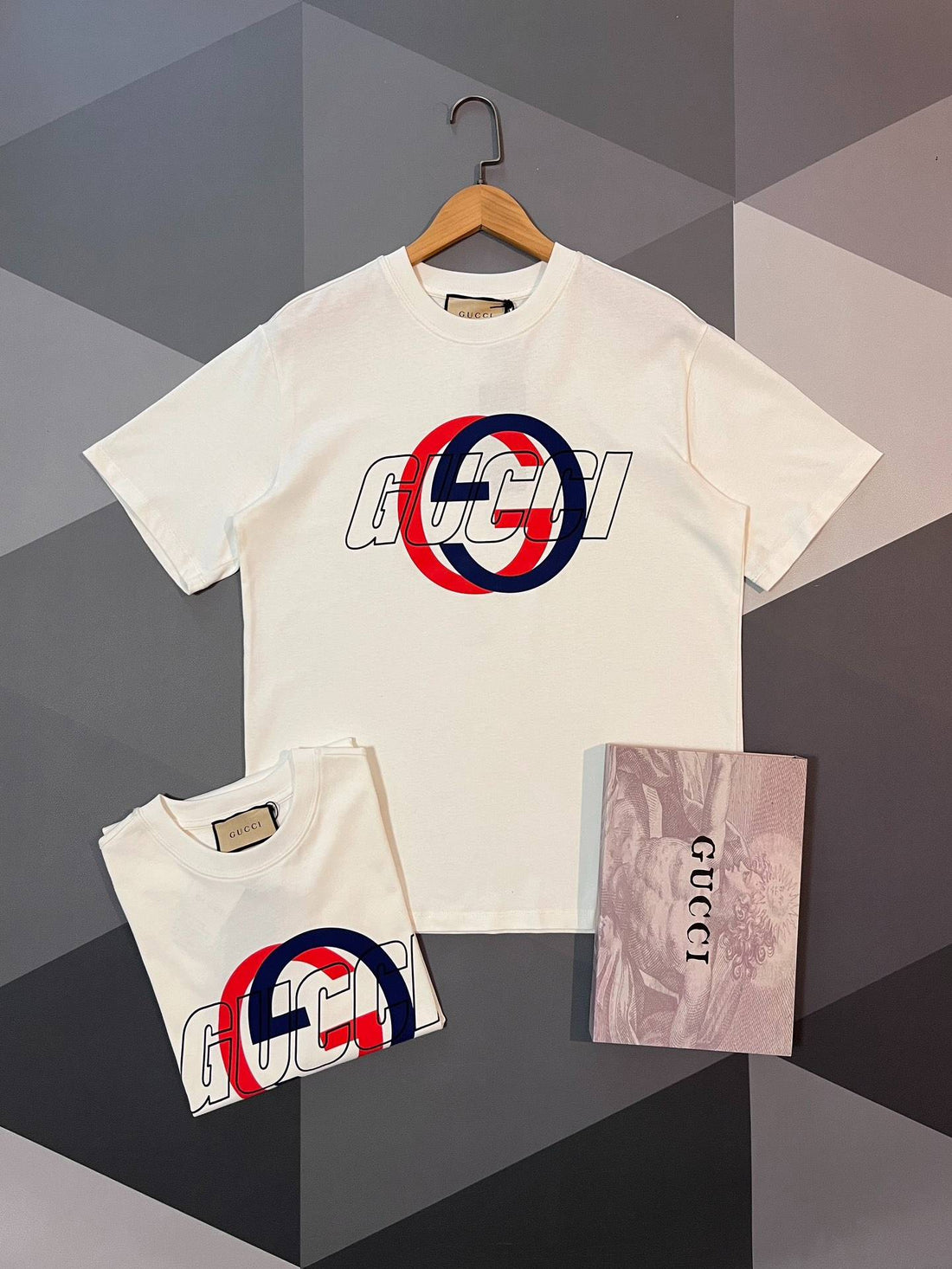 Combed Cotton Relaxed-Fit Round-Neck Short-Sleeve T-Shirt with Subtle Embroidered Motif