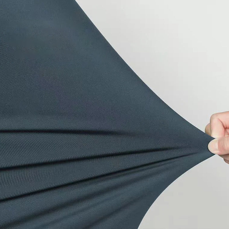 Four-Dimensional Elastic Stand-Up Collar Half-Zip T-Shirt
