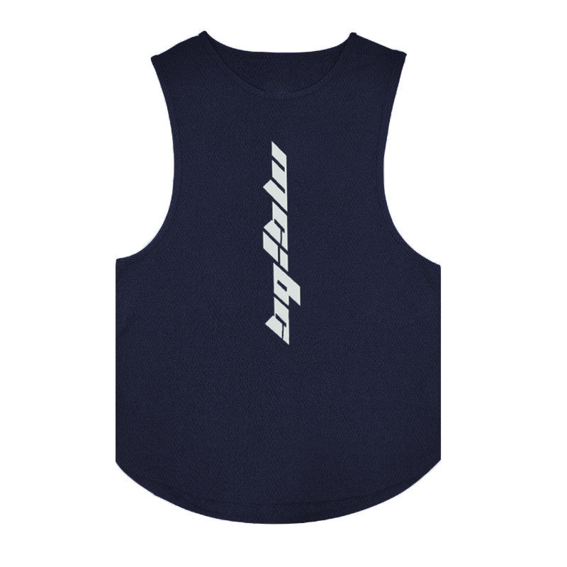 Mesh Icy-Silk Round-Neck Cardigan Sleeveless Vest