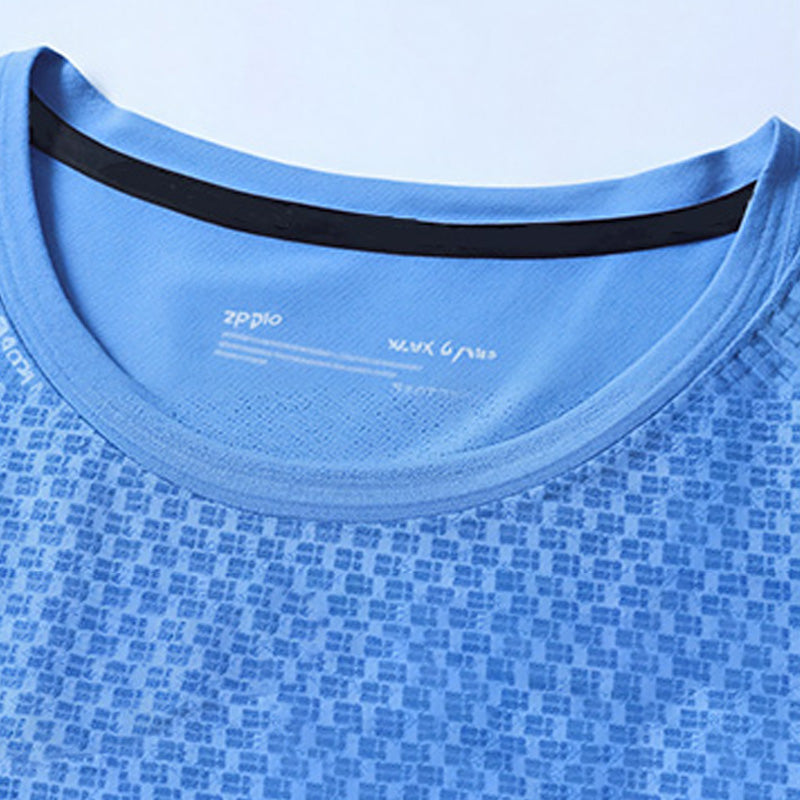 Stylish Ice-Silk Round Neck Lightweight Short-Sleeve T-Shirt