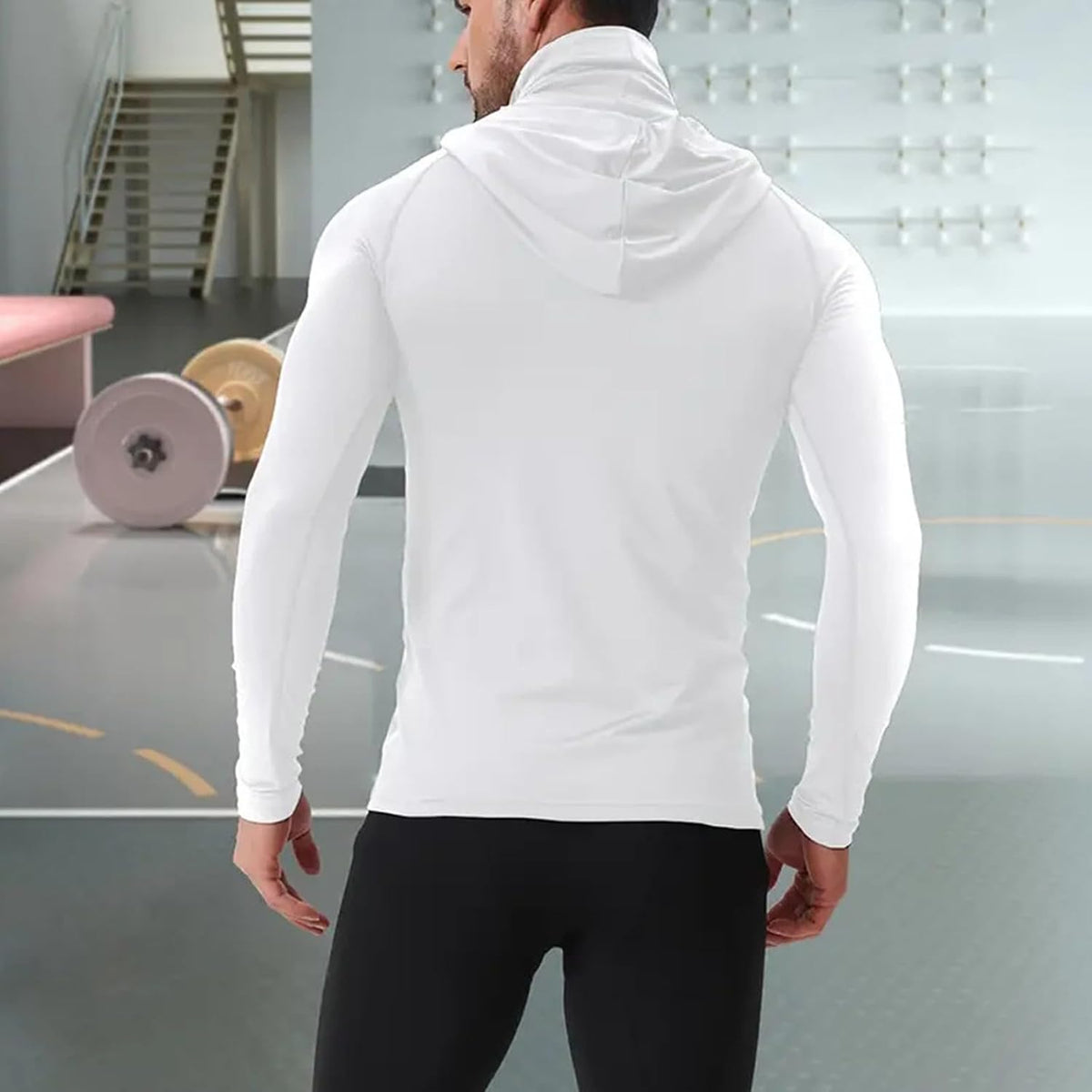 Sun Shirts for Men Lightweight UPF 50+ Long Sleeve Fishing Shirt with Mask Dry Fit Performance UV Neck Gaiter Hoodies