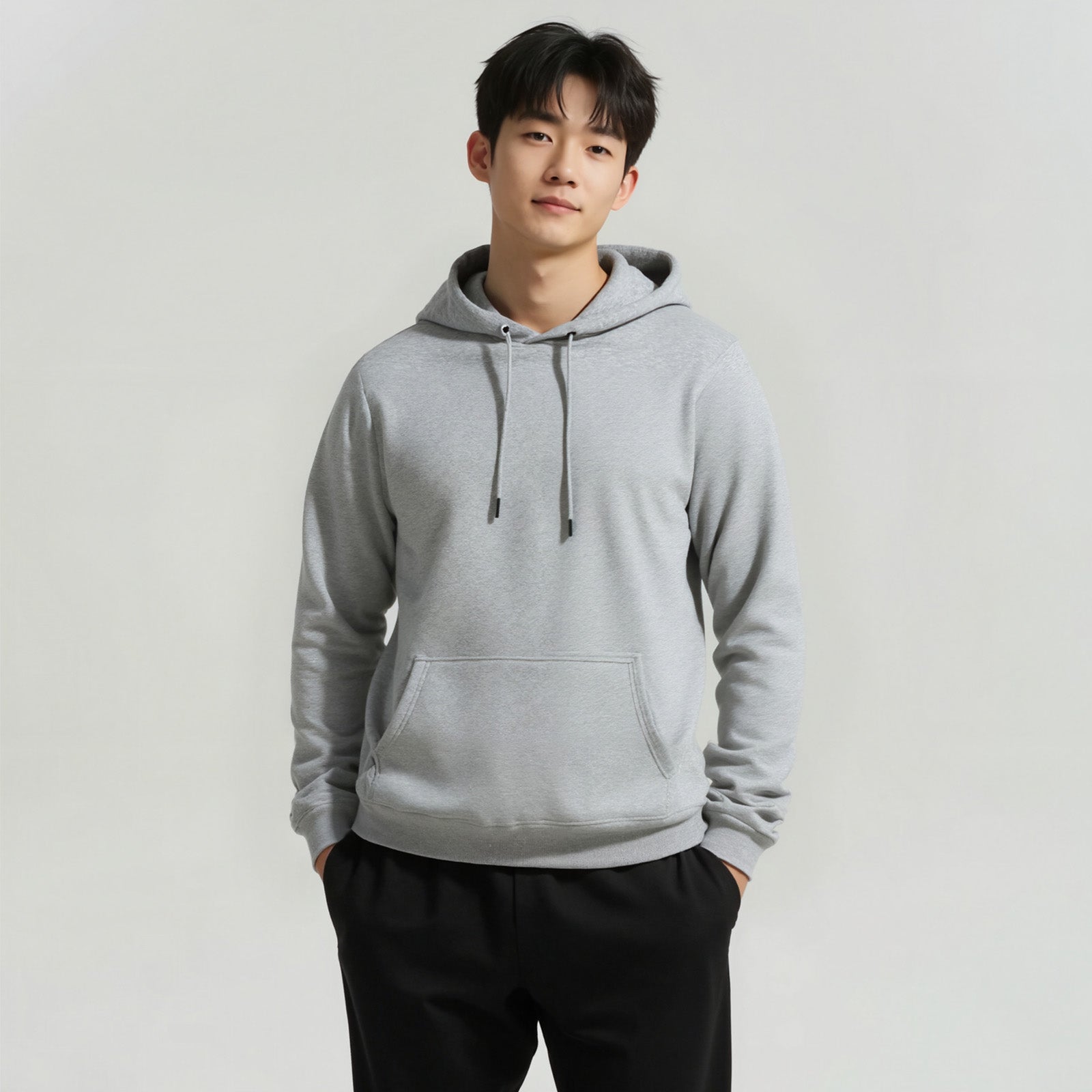 Silver Fox Fleece Slim-Fit Wrinkle-Resistant Wear-Resistant Sweatshirt