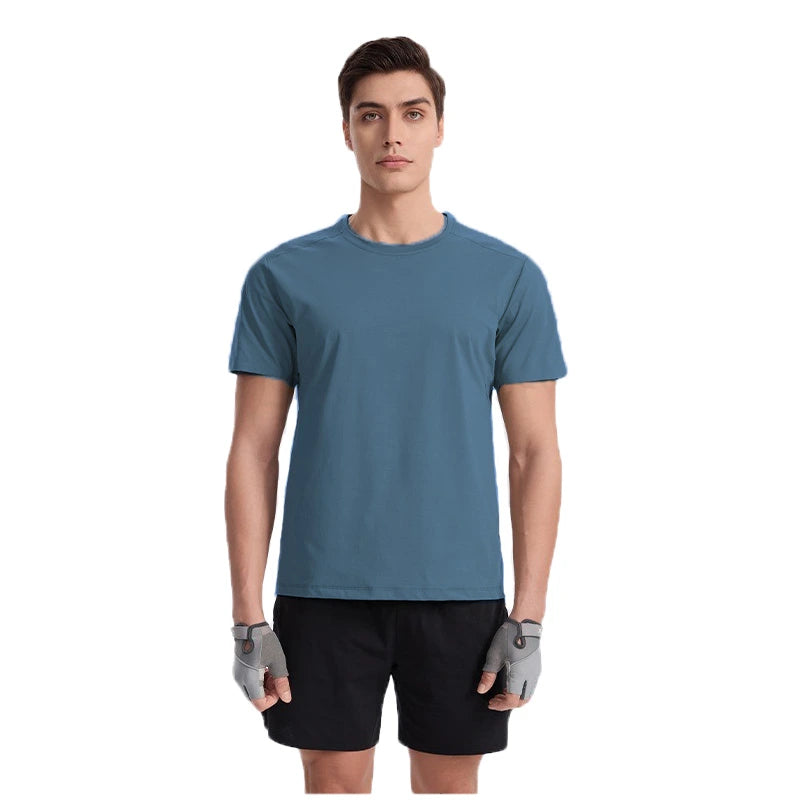 Ice Silk Thin High-Elastic Breathable Seamless T-Shirt