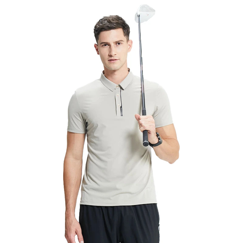 Breathable Ice-Silk Golf Polo Quick-Drying Shirt