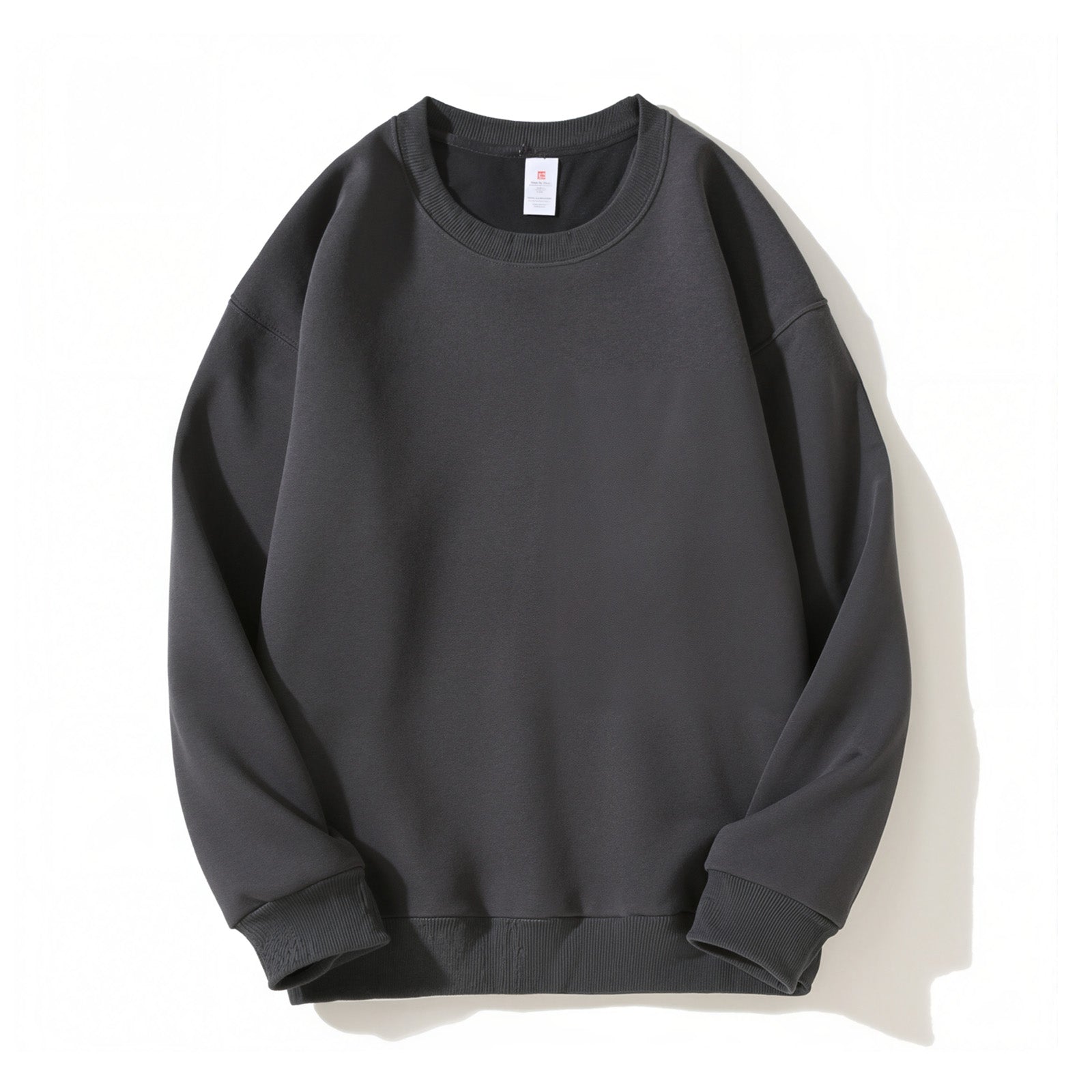 Huamian Silver Fox Fleece Slim-Fit Breathable Anti-Wrinkle Sweatshirt