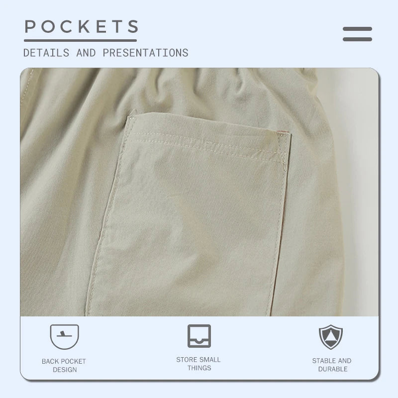 Sweat-Absorbent Breathable Zip Five-Inch Shorts