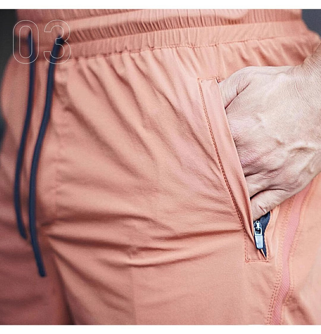 Solid-color Quick-dry Sports Shorts