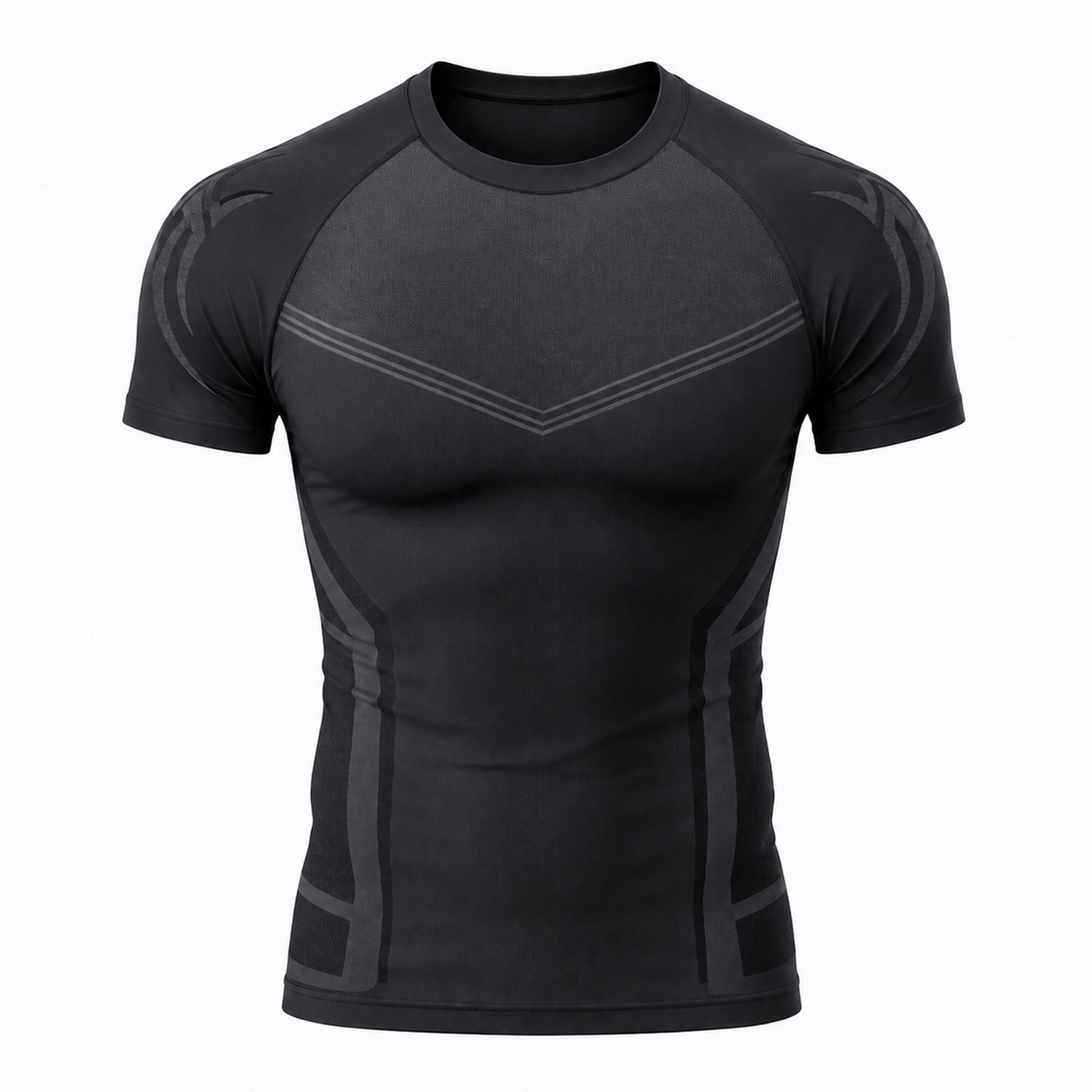 Men's High-Stretch Compression Training Tee - Customizable