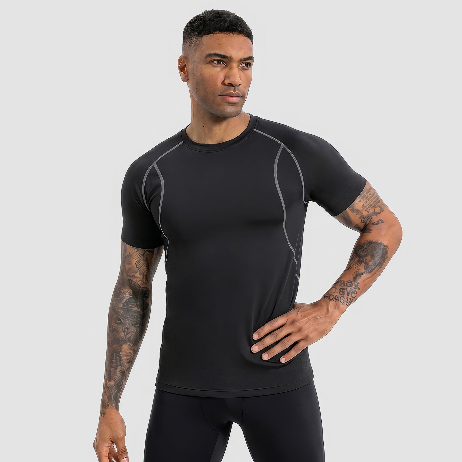 Men’s Quick Dry Compression Running T-Shirt - Customizable