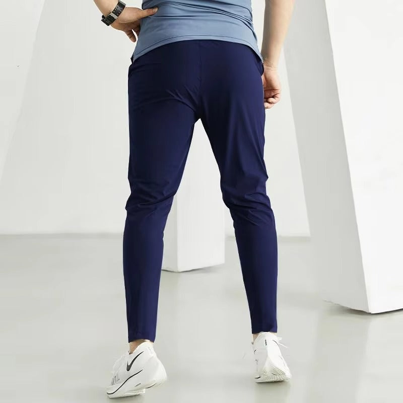 Summer Ice Silk Slim-fit Tapered Long Pants