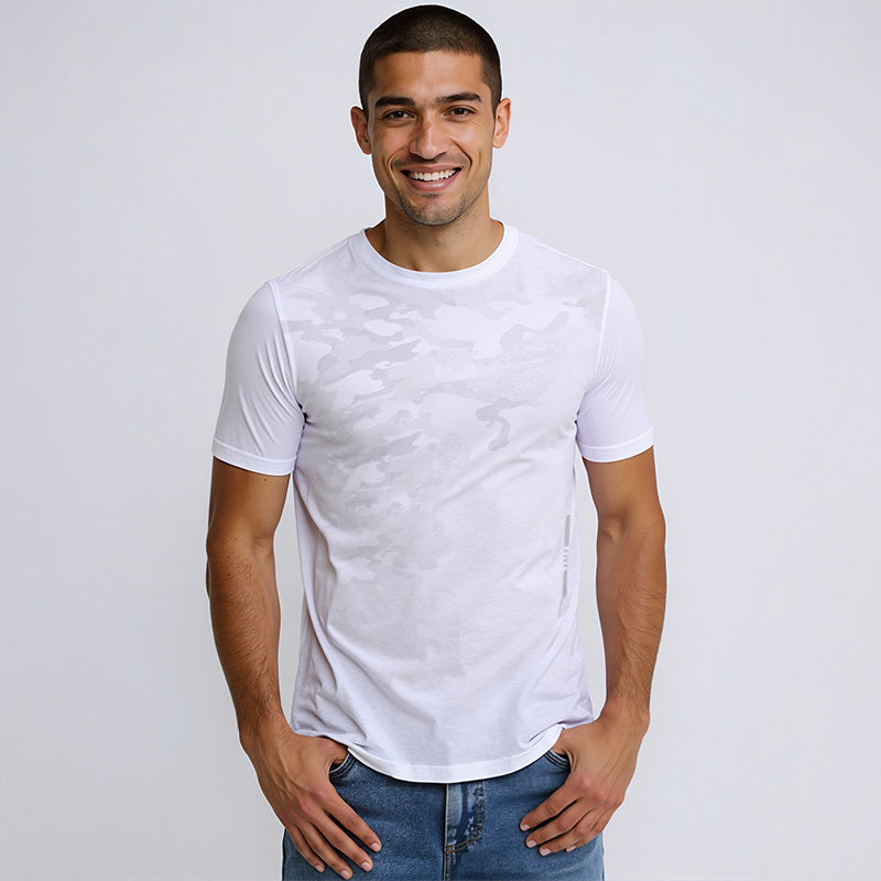 Ice Silk Reflective Breathable Summer Thin T-Shirt