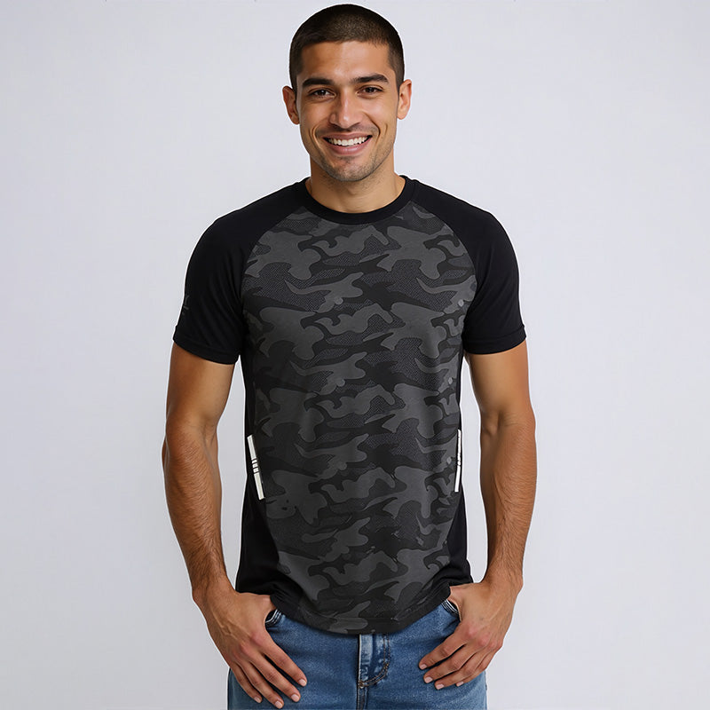 Ice Silk Reflective Breathable Summer Thin T-Shirt