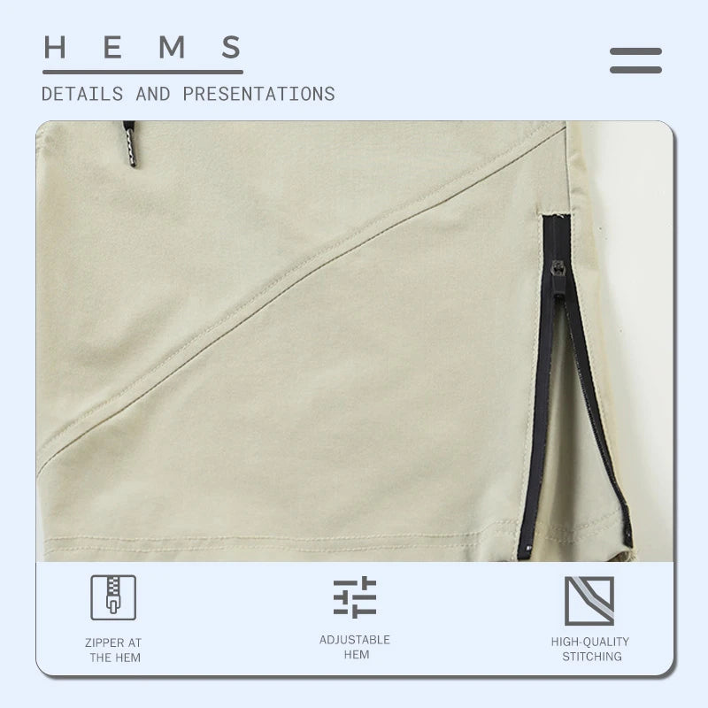 Sweat-Absorbent Breathable Zip Five-Inch Shorts