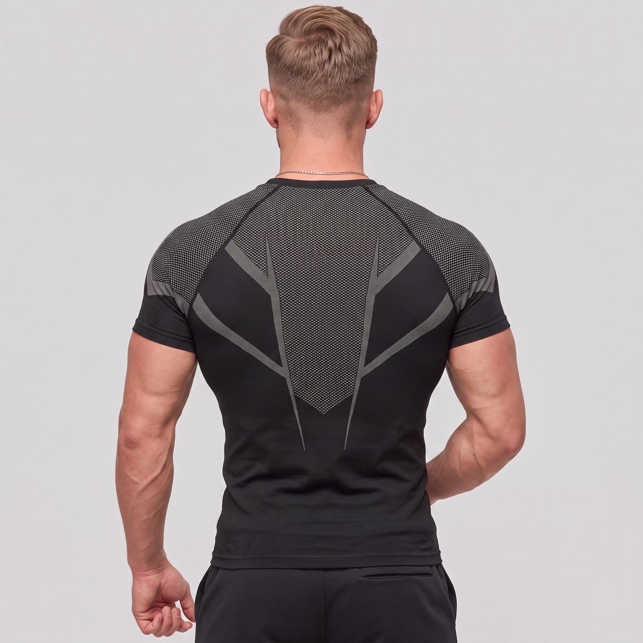 ALPINARIO Men's Premium Compression Training T-Shirt - Customizable
