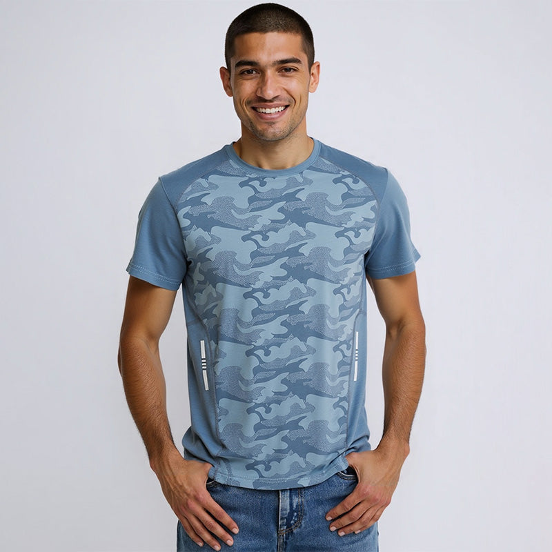 Ice Silk Quick-Dry Reflective Thin Breathable T-Shirt