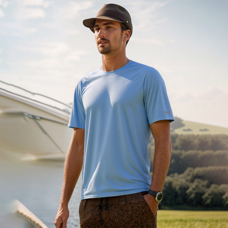 Summer Thin Ice Silk Breathable Cooling T-Shirt