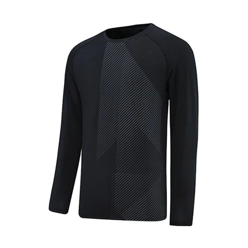 Long-Sleeved Quick-Drying Fashion Printed Sports Shirt