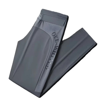 Ice Silk Quick-Drying Printed Straight-Leg Pants