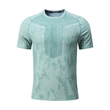 Stylish Ice-Silk Round Neck Lightweight Short-Sleeve T-Shirt