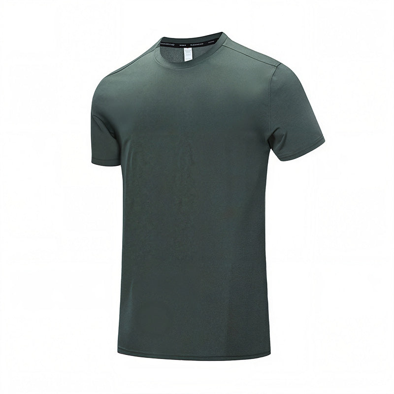 Quick-dry Icy Silk Round-neck Short-sleeved