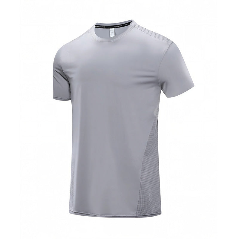 Quick-dry Icy Silk Round-neck Short-sleeved