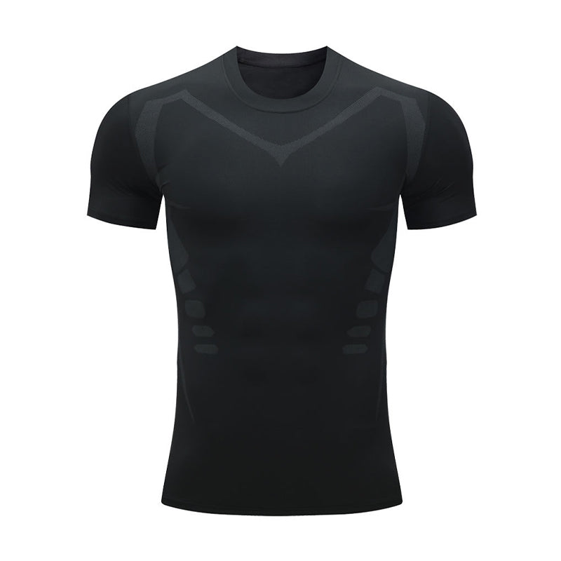 Tight-fitting Round-Neck Milk-Silk Breathable Short-Sleeve