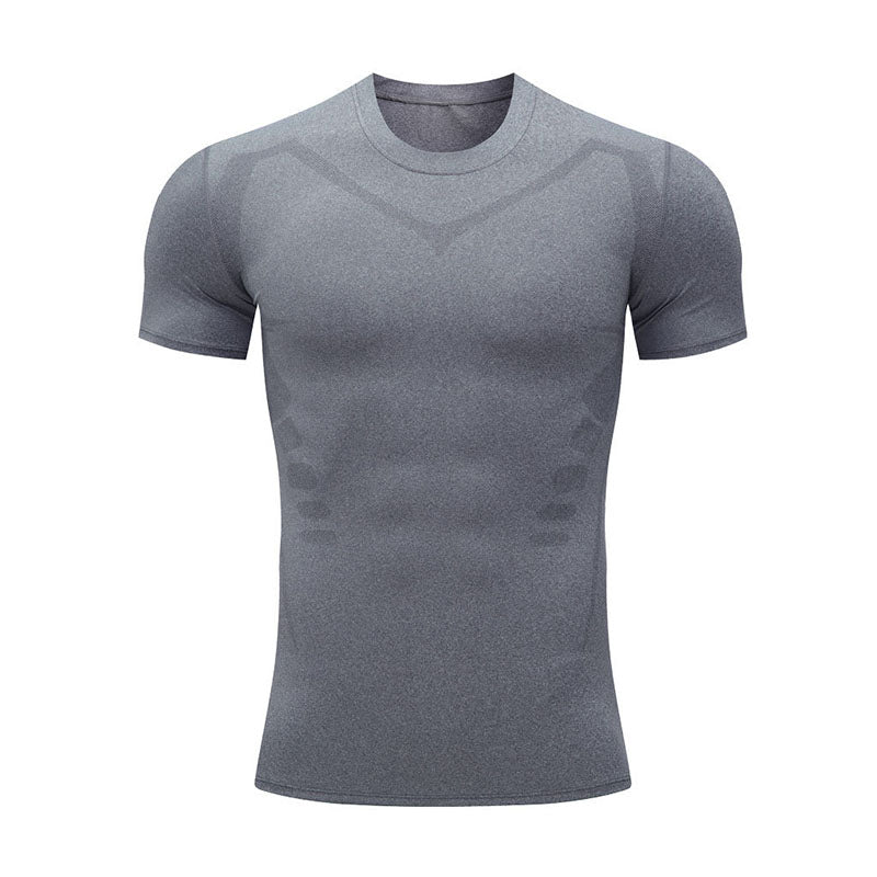 Tight-fitting Round-Neck Milk-Silk Breathable Short-Sleeve