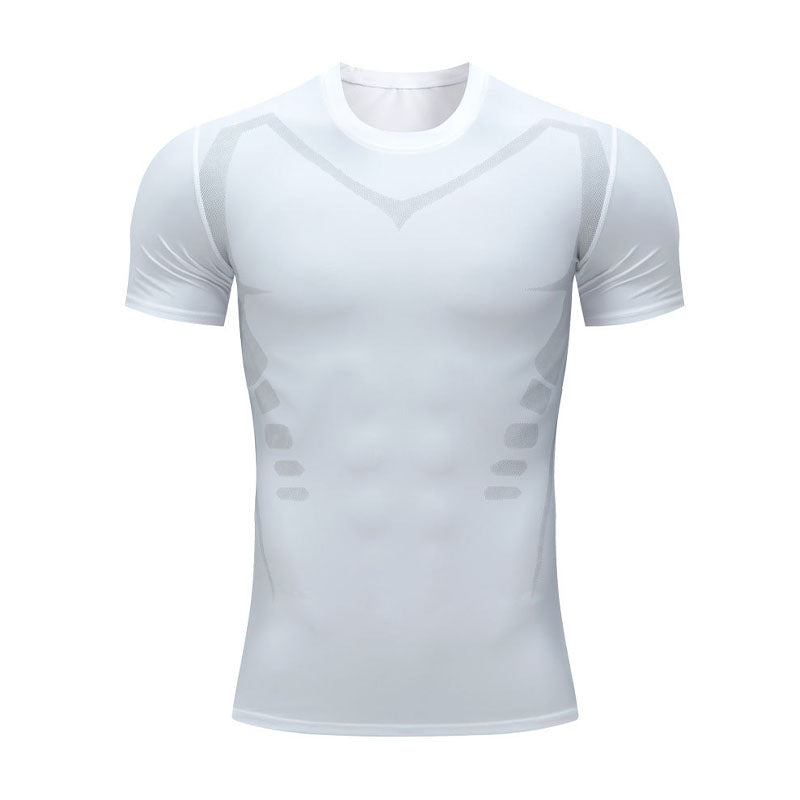 Tight-fitting Round-Neck Milk-Silk Breathable Short-Sleeve